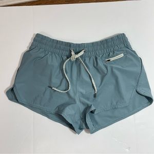Vuori Women's Athletic Shorts in Light Blue